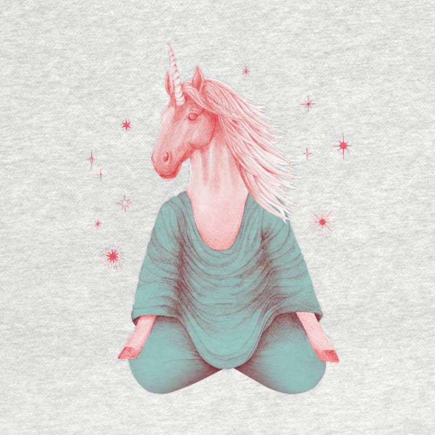 Meditating unicorn 1 by KindSpirits